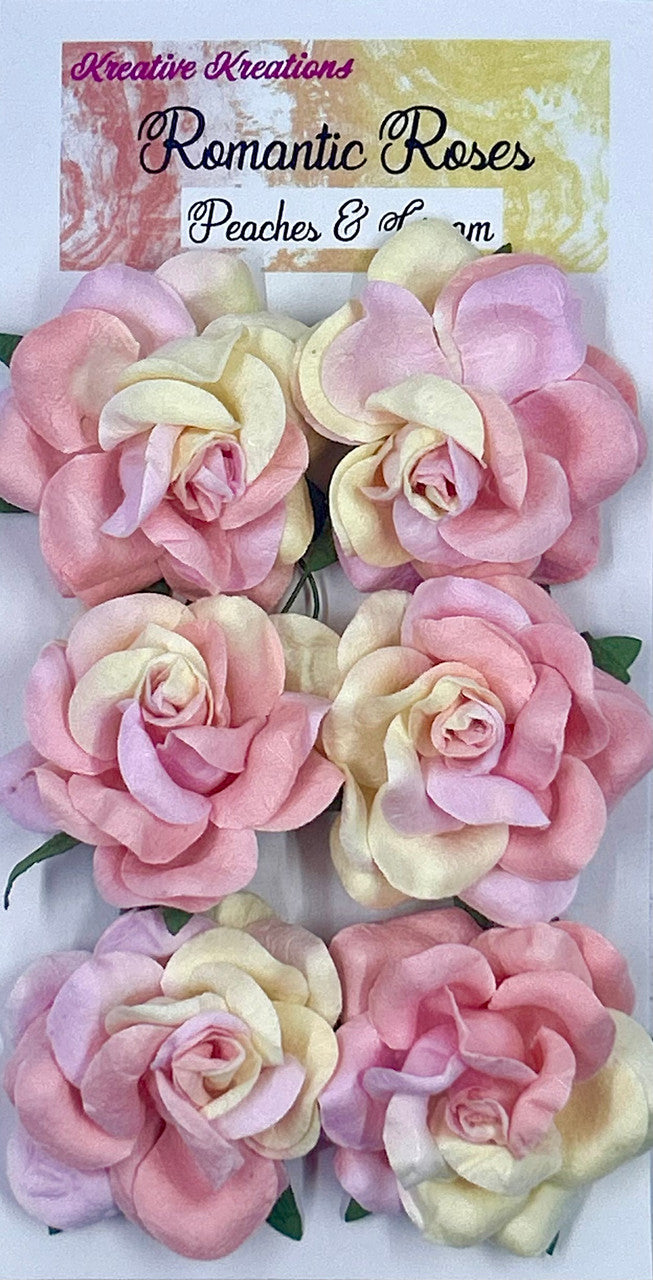 Romantic Roses - Peaches and Cream